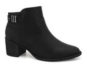 Bota Cano Curto Feminina Preta Comfortflex 2492301