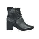 Bota cano curto franzida bottero couro