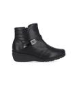 Bota Cano Curto Piccadilly Anabela Médio Preto
