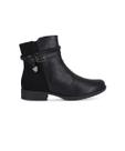 Bota Cano Curto Piccadilly Leci Salto Baixo Preto