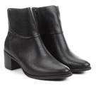 Bota Cano Curto Ramarim Salto Grosso Bico Fino Feminina Bota Cano Curto Ramarim Salto Grosso Bico Fino Feminina