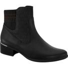 Bota Cano Curto Salto Bloco Couro Rodeio 22-69301 Comfortflex
