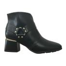 Bota Cano Curto Salto Bloco Feminino Modare 7082.104 Preto