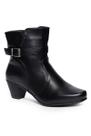 Bota Cano Curto Salto Grosso Baixo Fivela - Mooncity