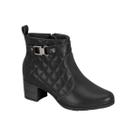 Bota Cano Curto Salto Medio com Zíper Modare 7072.112