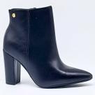 Bota Cano Curto Vizzano Feminina Salto Grosso Alto Elegante 3105.100