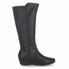 Bota Cano Longo Anabela Piccadilly 143251 Feminina - Preta