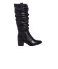 Bota Cano Longo Bottero Salto Bloco Couro Preto Bota Cano Longo Bottero Salto Bloco Couro Preto