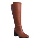 Bota Cano Longo Couro Marrom Conhaque 346903-26 Tamanho:39Cor:Marrom
