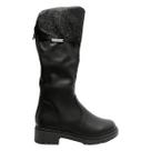 Bota Cano Longo Meninas Pink Cats Gliter Macia Salto Baixo Versátil Confortável Resistente Durável Bota Cano Longo Meninas Pink Cats Gliter Macia Salto Baixo Versátil Confortável Resistente Durável