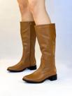 Bota Cano Longo Montaria Couro Legítimo Macio Salto Baixo Cor:CarameloTamanho:35 Bota Cano Longo Montaria Couro Legítimo Macio Salto Baixo Cor:CarameloTamanho:35