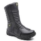 Bota cano longo motoqueiro em couro Master Boots