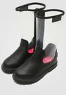 Bota cano longo transparente / preto bf10111382