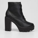 Bota Cano Médio Via Marte Tratorada Feminina Bota Cano Médio Via Marte Tratorada Feminina