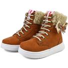 Bota Caramelo Esportiva Cano Alto Infantil Feminina Inverno Conforto Laço Gatatuya Tamanho:22/23Cor:CarameloGênero:Men