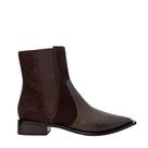 Bota Carrano Western Basic Elástico Couro Suede Marrom Ganache