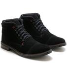 Bota Casual Masculina Cano Curto Cadarço Moderna Conforto
