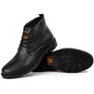Bota casual masculina couro preto