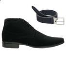Bota Casual Masculina Esportiva Cano Baixo em Nobuck Leve Macio e Confortável + Cinto