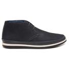 Bota Casual Navy Em Couro 041746