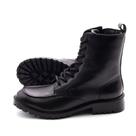Bota Celine Cano Médio em Couro Bravvo Preta - 4871BP Bota Celine Cano Médio em Couro Bravvo Preta - 4871BP