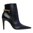 Bota chain charm salto fino couro preto carrano 754032