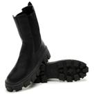 Bota Chelsea Feminina Cano Alto Plataforma Tratorada