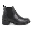 Bota Chelsea Feminina Cano Curto Elástico Lateral Calce Fácil Preto Cor:PretoTamanho:33 Bota Chelsea Feminina Cano Curto Elástico Lateral Calce Fácil Preto Cor:PretoTamanho:33