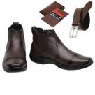 Bota Chelsea Masculina Conforto Resistente Com Cinto e Carteira Bota Chelsea Masculina Conforto Resistente Com Cinto e Carteira