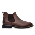 Bota Chelsea Masculina Couro Legitimo Leve Macio Casual Tabaco