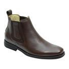 Bota Chelsea Masculina Couro Tamanho Especial Conforto Macia