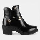 Bota Chelsea Pink Cats Infantil Preta
