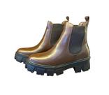 Bota chelsea tratorada chocolate em couro