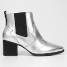 Bota Chelsea Vizzano Metalizada Bico Fino Feminina