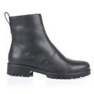 Bota Classico Coturno Feminina Couro Legítimo Moda Inverno