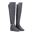 Bota Com Cano Longo Feminina Over The Knee GuGi Com Elástico e Zíper Lateral 219-GG