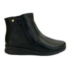 Bota ComfortFlex 2592303 Feminino Preto cano curto Bota ComfortFlex 2592303 Feminino Preto cano curto