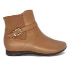 Bota Comfortflex Cano Curto Rasteira Zíper Lateral 24-91304