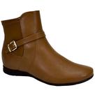 Bota Comfortflex Feminina Cano Curto 91304 Whisky