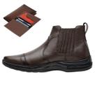 Bota Corturno Chelsea Masculina Conforto Resistente Com Carteira