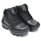 Bota Coturno 100 Couro com C .A PVC Ref 01 PRETO