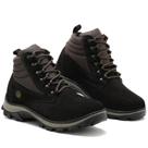 Bota Coturno Adventure Masculina Couro Cadarço Moderna