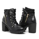Bota Coturno Botinha Feminino Cano Médio (JO605)