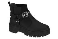 Bota Coturno Cano Baixo Feminina Moleca Salto Baixo Tratorado Conforto