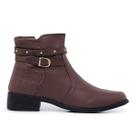 Bota Coturno Cano Curto Conforto Salto Baixo Tratorada Feminina Bota Coturno Cano Curto Conforto Salto Baixo Tratorada Feminina