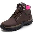Bota Coturno Cano Curto Ec Shoes com Cadarço Sola Tratorada Antiderrapante