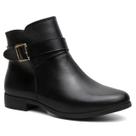Bota Coturno Cano Curto em Couro Legitimo Feminino Conforto Country