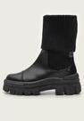 Bota Coturno Cano Knit Lança Perfume Preto