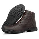 Bota Coturno Casual Masculino Cano Baixo Café Bota Coturno Casual Masculino Cano Baixo Café