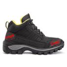 Bota Coturno CAT PRIME Em Couro Preto + Biqueira PVC